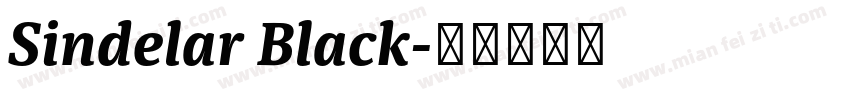 Sindelar Black字体转换